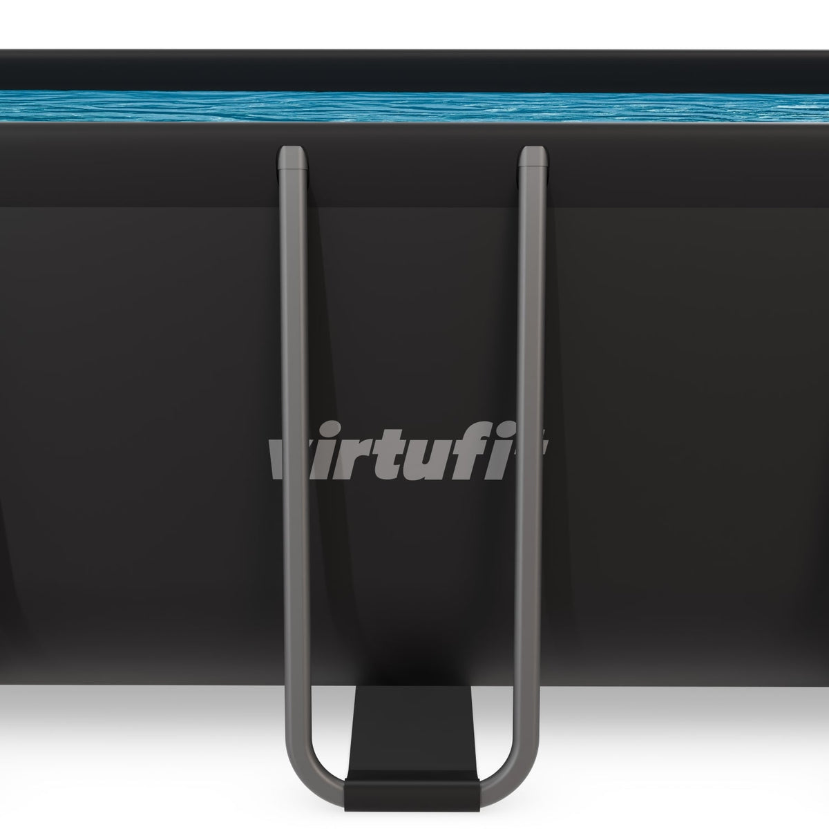 VirtuFit Rechthoekig Zwembad 400 x 200 x 122 cm - Antraciet - Tweedekans
