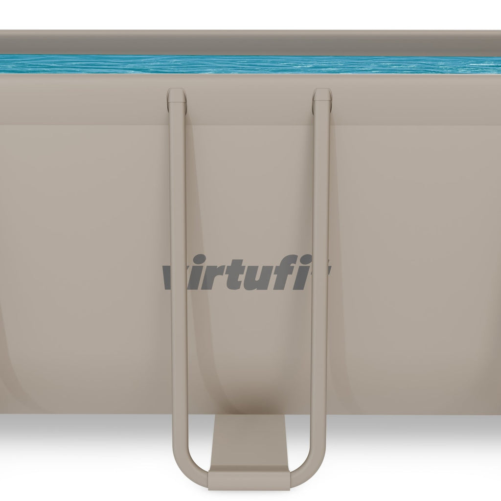 VirtuFit Rechthoekig Zwembad 400 x 200 x 122 cm - Beige - Tweedekans