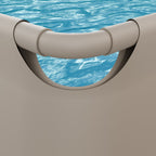 VirtuFit Rechthoekig Zwembad 400 x 200 x 122 cm - Beige - Tweedekans