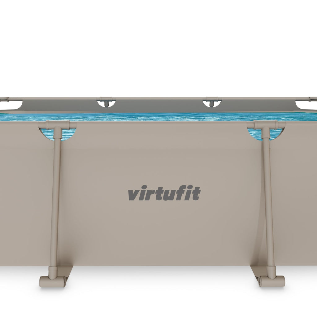 VirtuFit Rechthoekig Zwembad - 300 x 210 x 66 cm - Beige - Tweedekans