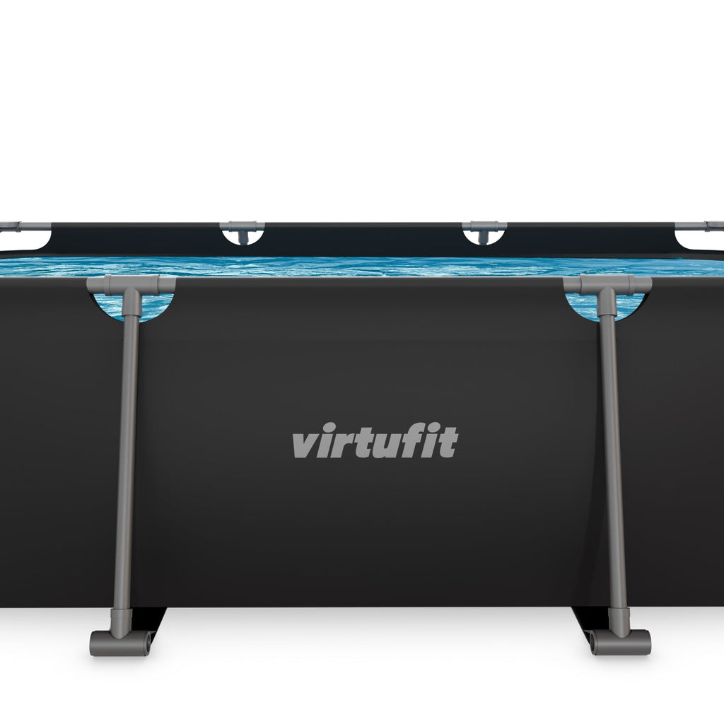 VirtuFit Rechthoekig Zwembad - 300 x 210 x 66 cm - Antraciet - Tweedekans