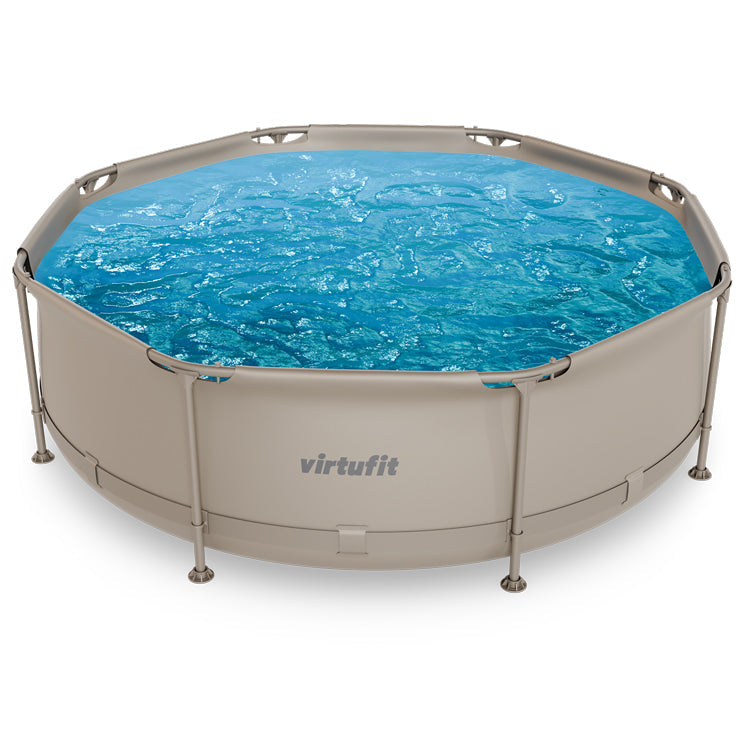 VirtuFit Rond Zwembad - Ø244 x 76 cm - Beige - Tweedekans