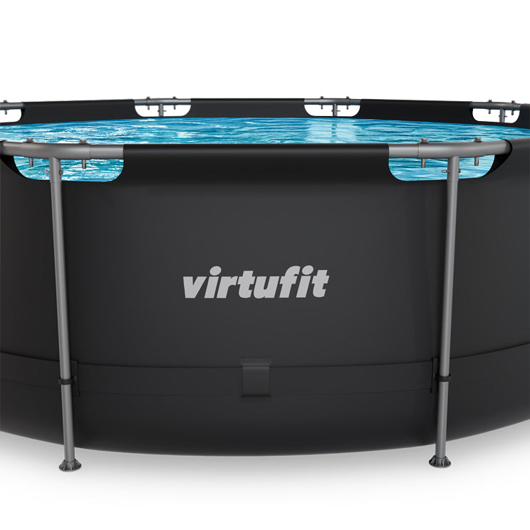 VirtuFit Rond Zwembad - Ø366 x 100 cm - Antraciet - Tweedekans