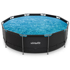 VirtuFit Rond Zwembad - Ø366 x 100 cm - Antraciet - Tweedekans
