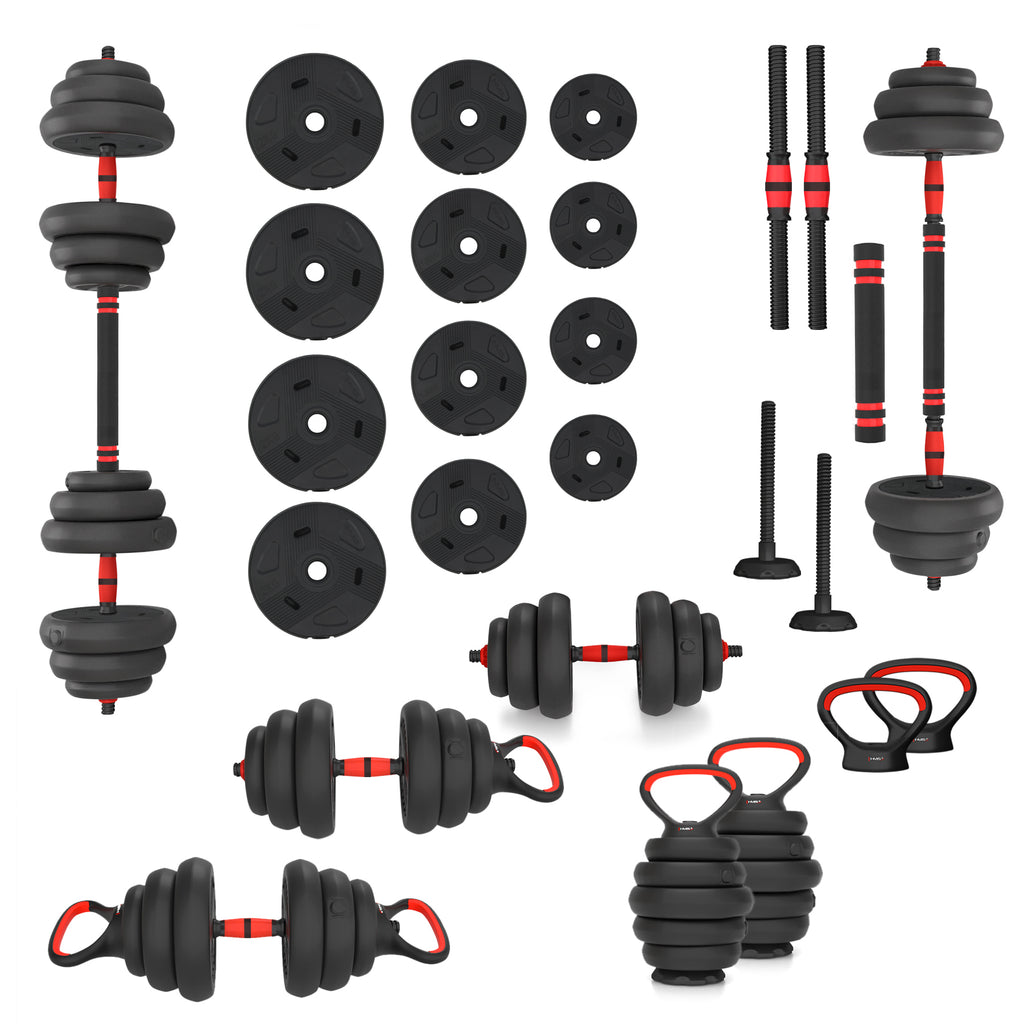 HMS 6-in-1 Krachttraining Set - 20 kg - Tweedekans