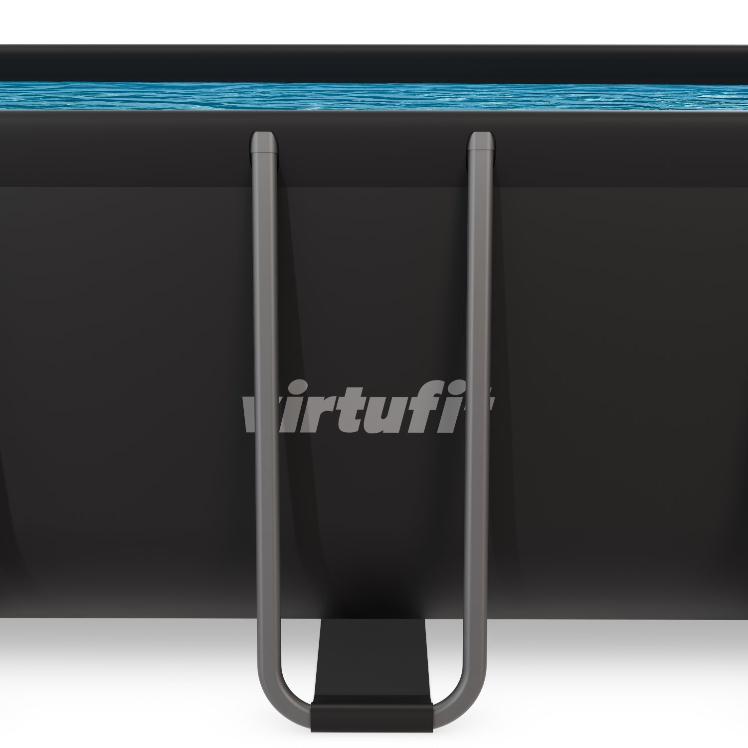 VirtuFit Rechthoekig Zwembad 400 x 200 x 122 cm - Antraciet - Inclusief Filterpomp - Tweedekans