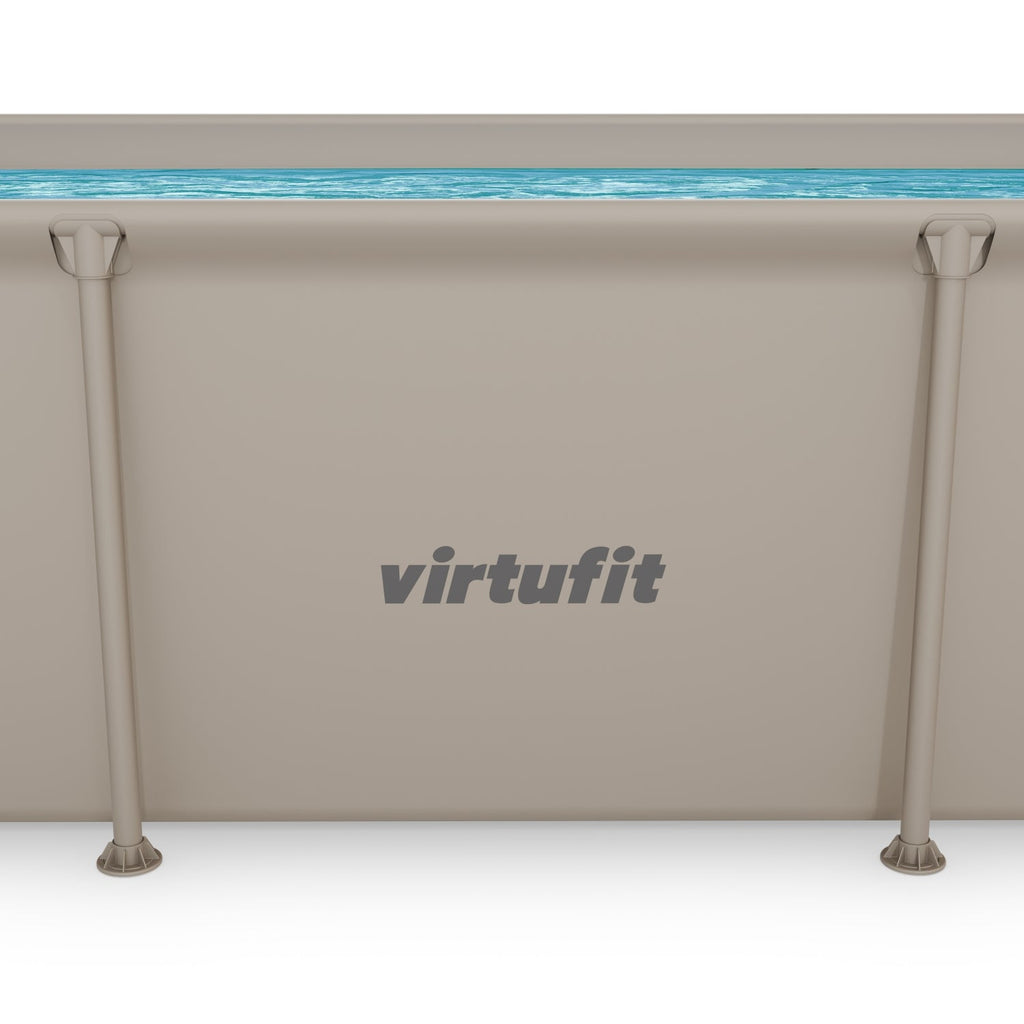 VirtuFit Rechthoekig Zwembad - 260 x 180 x 66 cm - Beige - Tweedekans