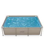VirtuFit Rechthoekig Zwembad - 260 x 180 x 66 cm - Beige - Inclusief Filterpomp - Tweedekans
