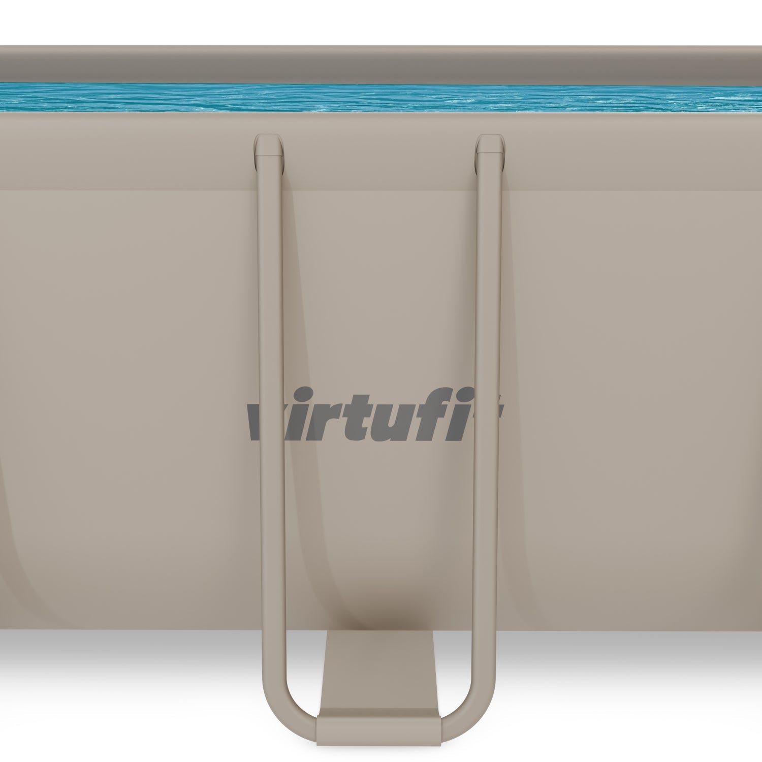 VirtuFit Rechthoekig Zwembad 400 x 200 x 122 cm - Beige - Inclusief Filterpomp - Tweedekans