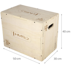HMS Fitness Plyobox Hout - 50 x 40 x 30 cm