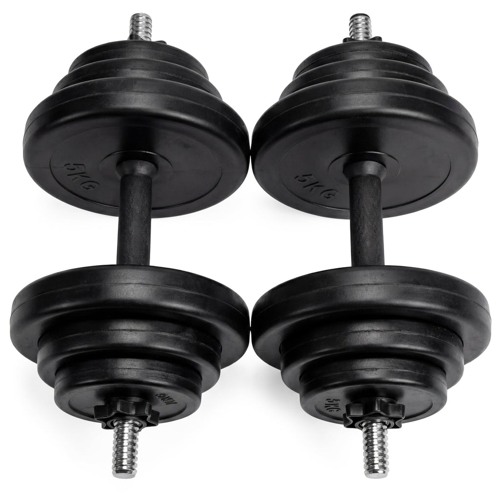 VirtuFit Multifunctionele fitnessbank - Dumbbellset Pro - 2 x 14 kg- Vinyl