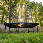 VirtuFit Premium Rechthoekige Trampoline met Veiligheidsnet - Zwart - 183 x 274 cm - Gratis trap - Tweedekans