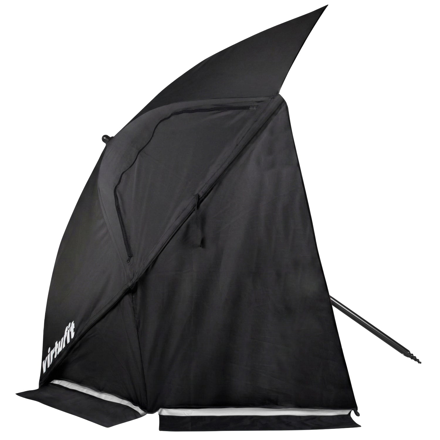 VirtuFit Strandparasol Premium - Windscherm - Strandtent - 200 cm - Zwart - Tweedekans