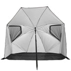 VirtuFit Strandparasol Premium - Windscherm - Strandtent - 200 cm - Zwart - Tweedekans
