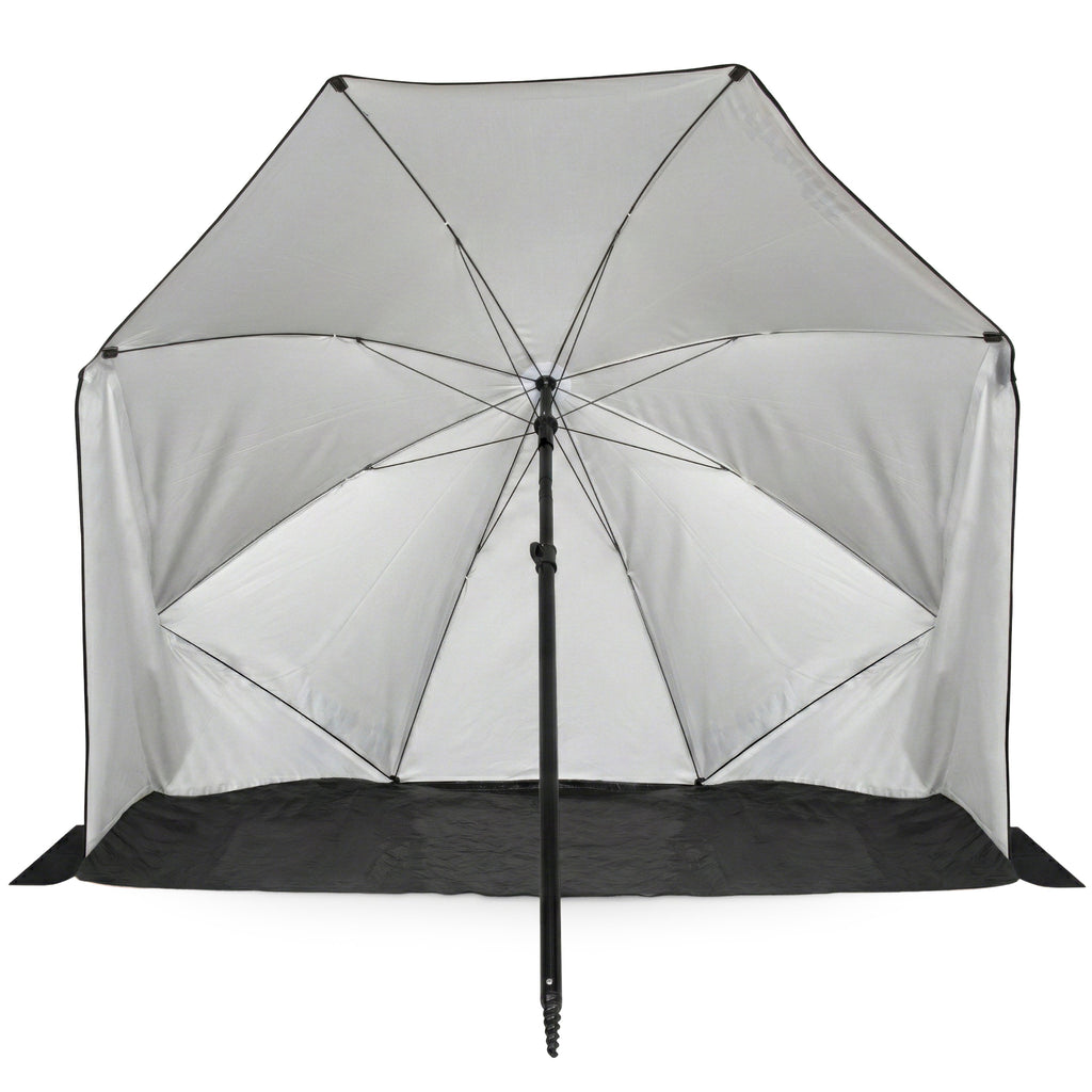VirtuFit Strandparasol - Windscherm - Strandtent - 160 cm - Zwart - Tweedekans