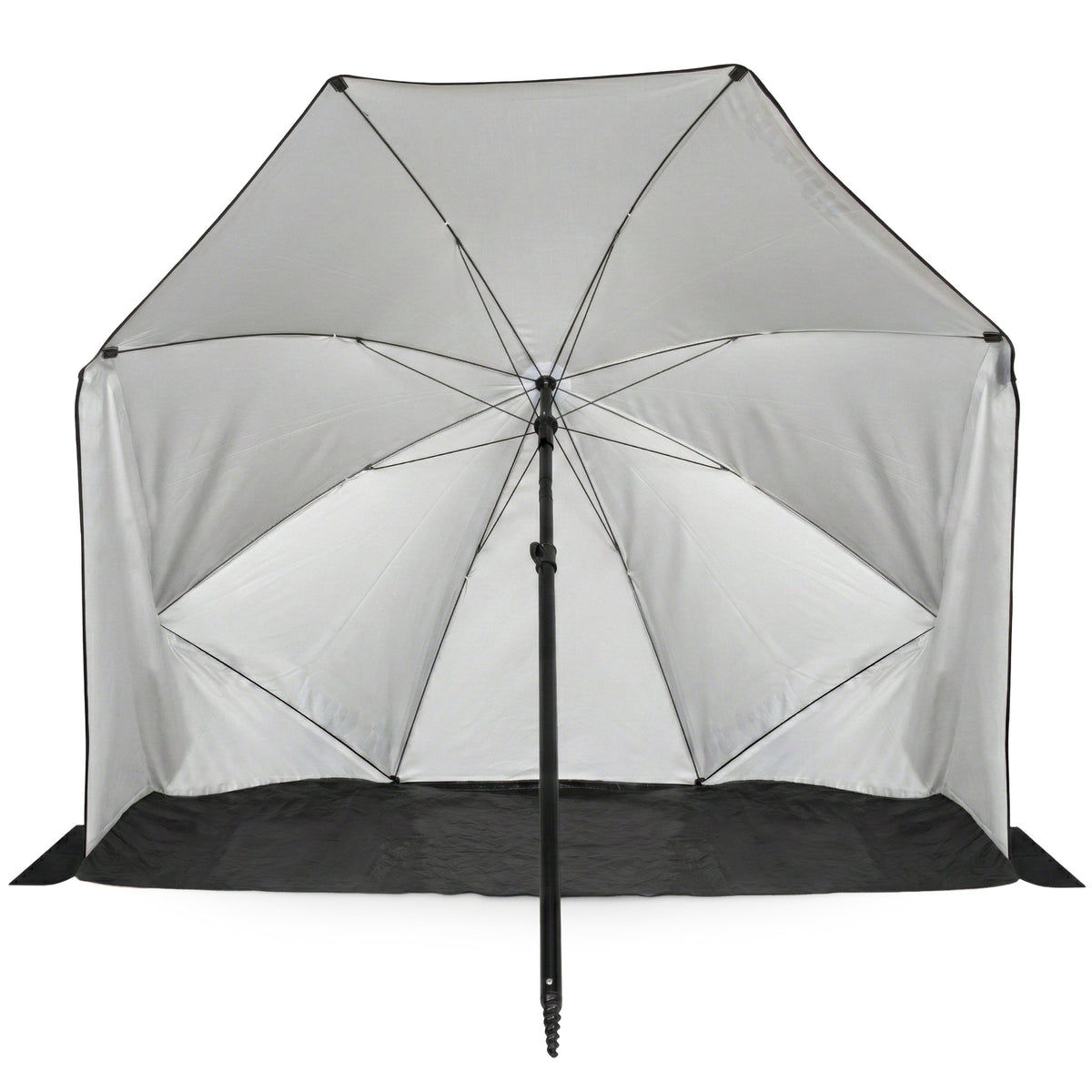 VirtuFit Strandparasol - Windscherm - Strandtent - 160 cm - Zwart - Tweedekans