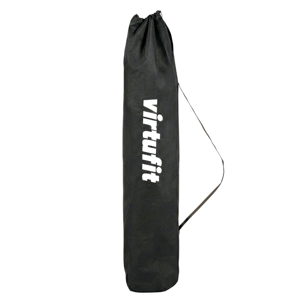 VirtuFit Campingstoel opvouwbaar met voetsteun - Strandstoel - Zwart - Set van 2