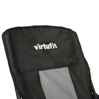 VirtuFit Strandstoel opvouwbaar - Campingstoel - Zwart - Tweedekans