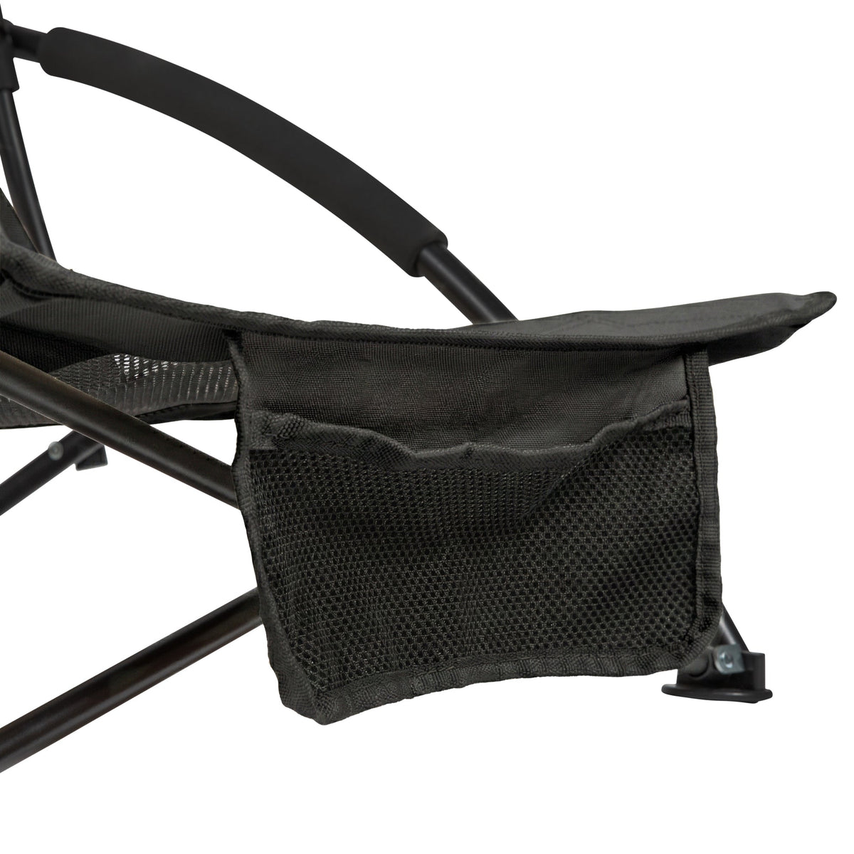 VirtuFit Strandstoel opvouwbaar - Campingstoel - Zwart - Tweedekans