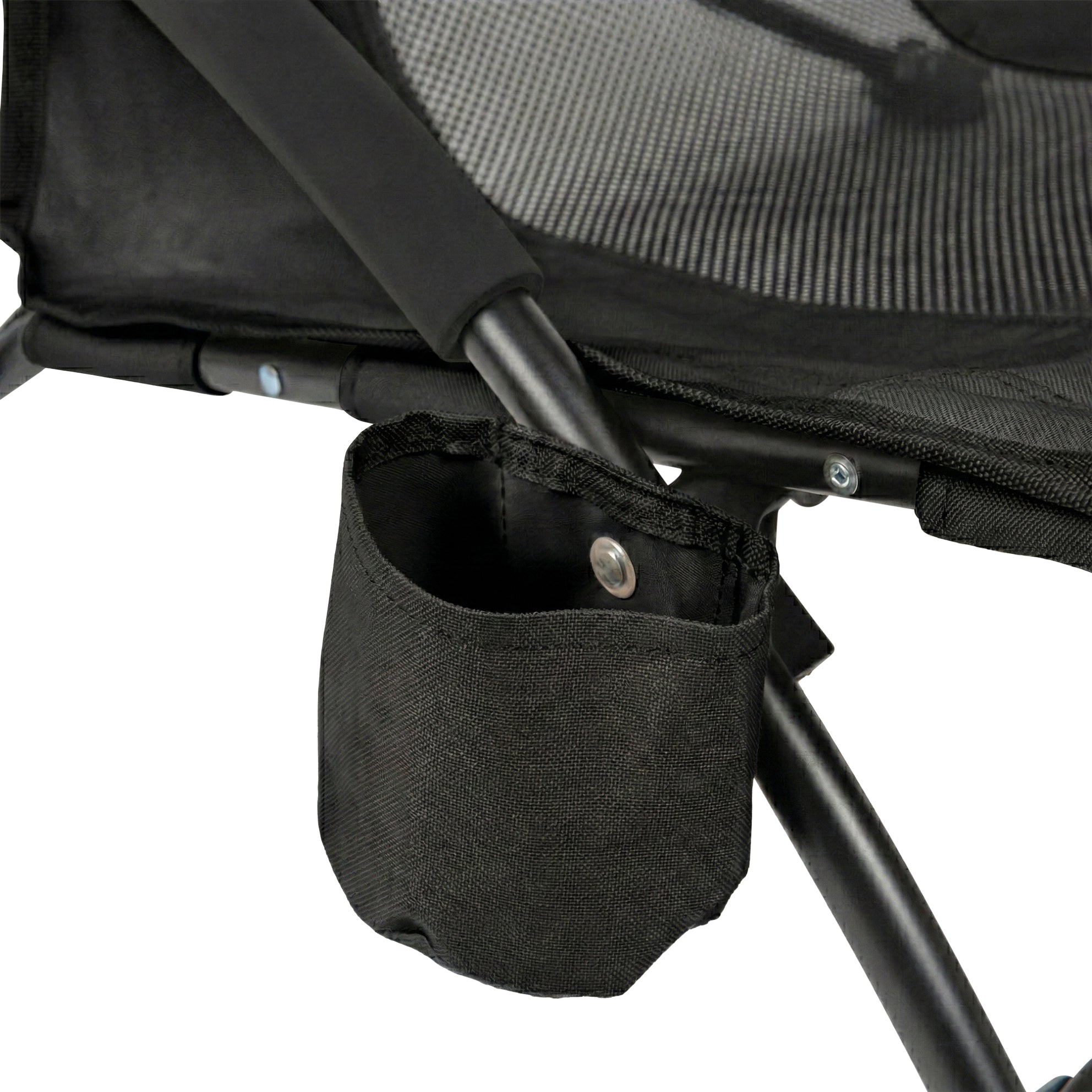 VirtuFit Strandstoel opvouwbaar - Campingstoel - Zwart - Tweedekans