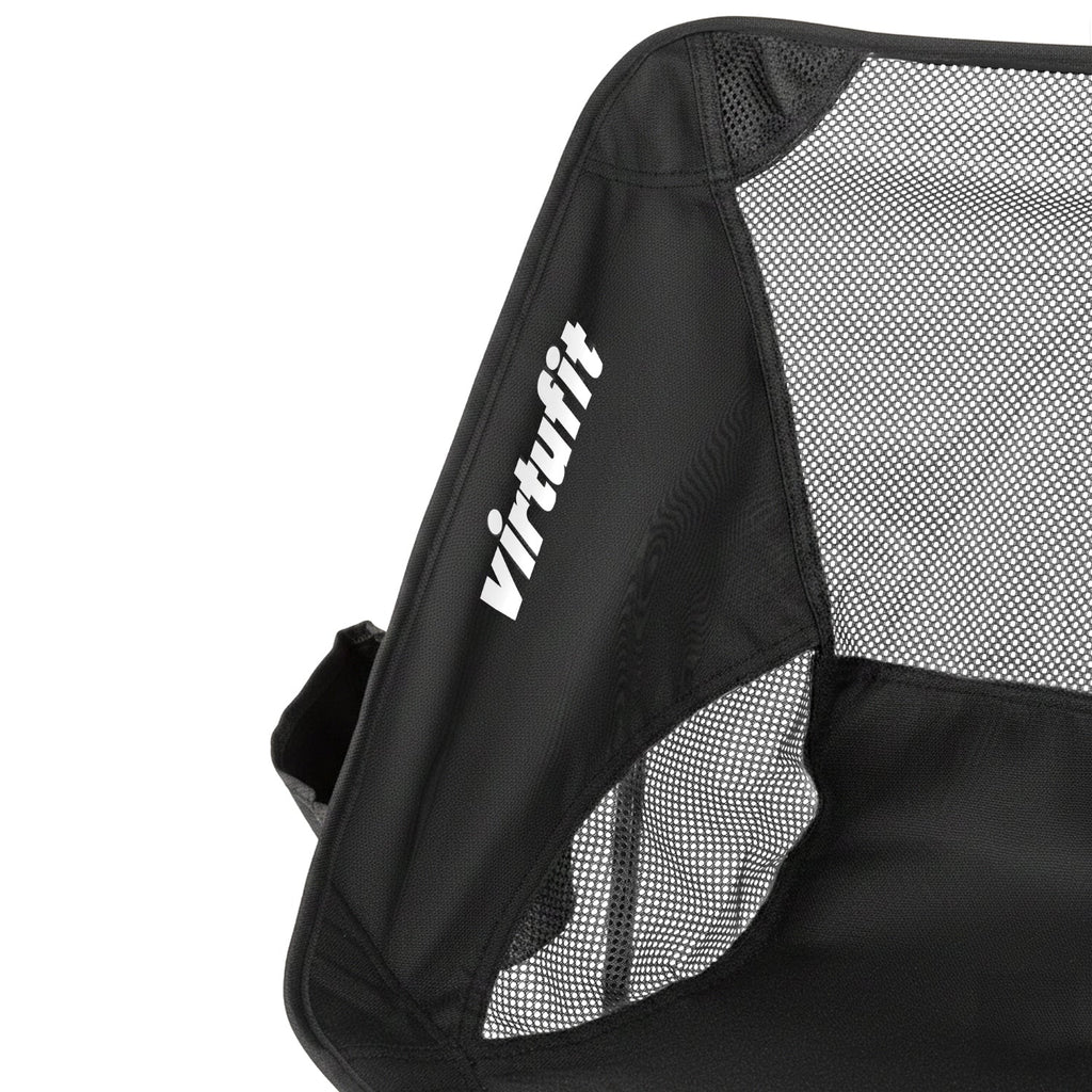 VirtuFit Camping Stoel Compact - Strandstoel - Opvouwbaar - Zwart - Tweedekans