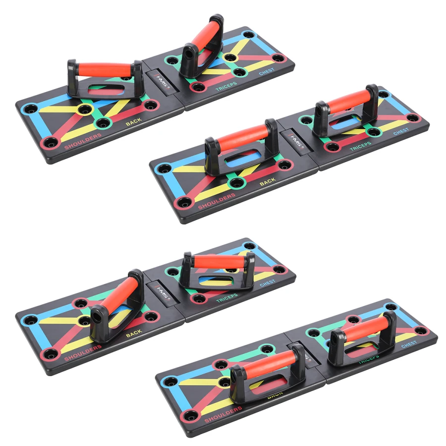 HMS 12-in-1 Push Up Board inclusief Opdruksteunen - Rood - Afbeelding 10