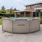 VirtuFit Rond Zwembad - Ø366 x 100 cm - Beige - Inclusief Filterpomp - Tweedekans