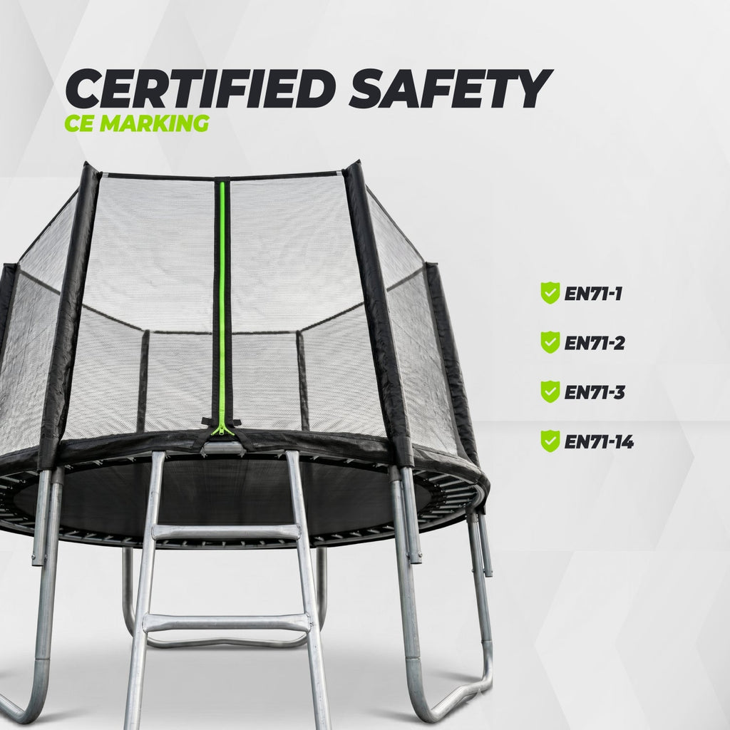 VirtuFit Trampoline met Veiligheidsnet - Zwart - 305 cm - Tweedekans