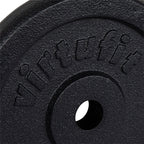 VirtuFit Gietijzeren Halterschijf - Halter gewicht - 30 mm - 2,5 kg - Zwart - Tweedekans