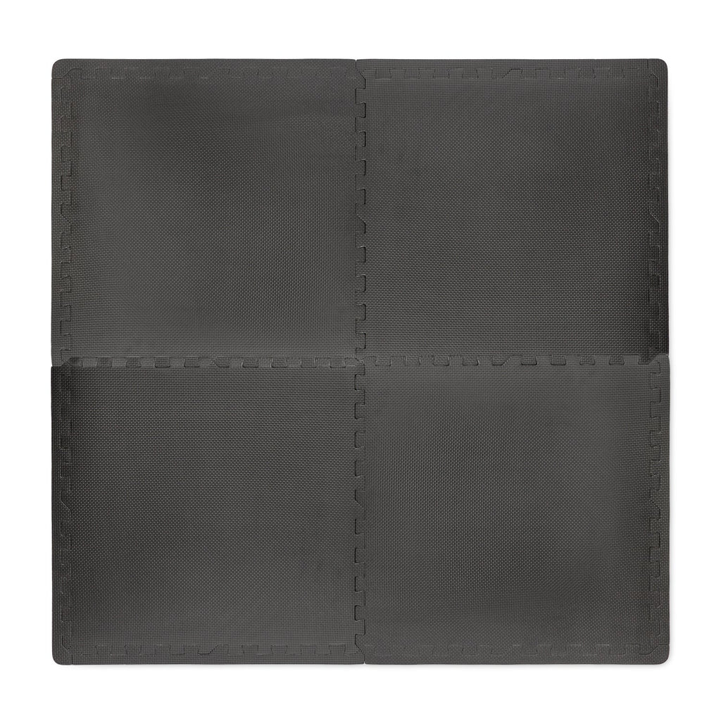 VirtuFit Fitness Puzzelmat – 4-delige Vloermat – 120×120 cm – Zwart - Tweedekans