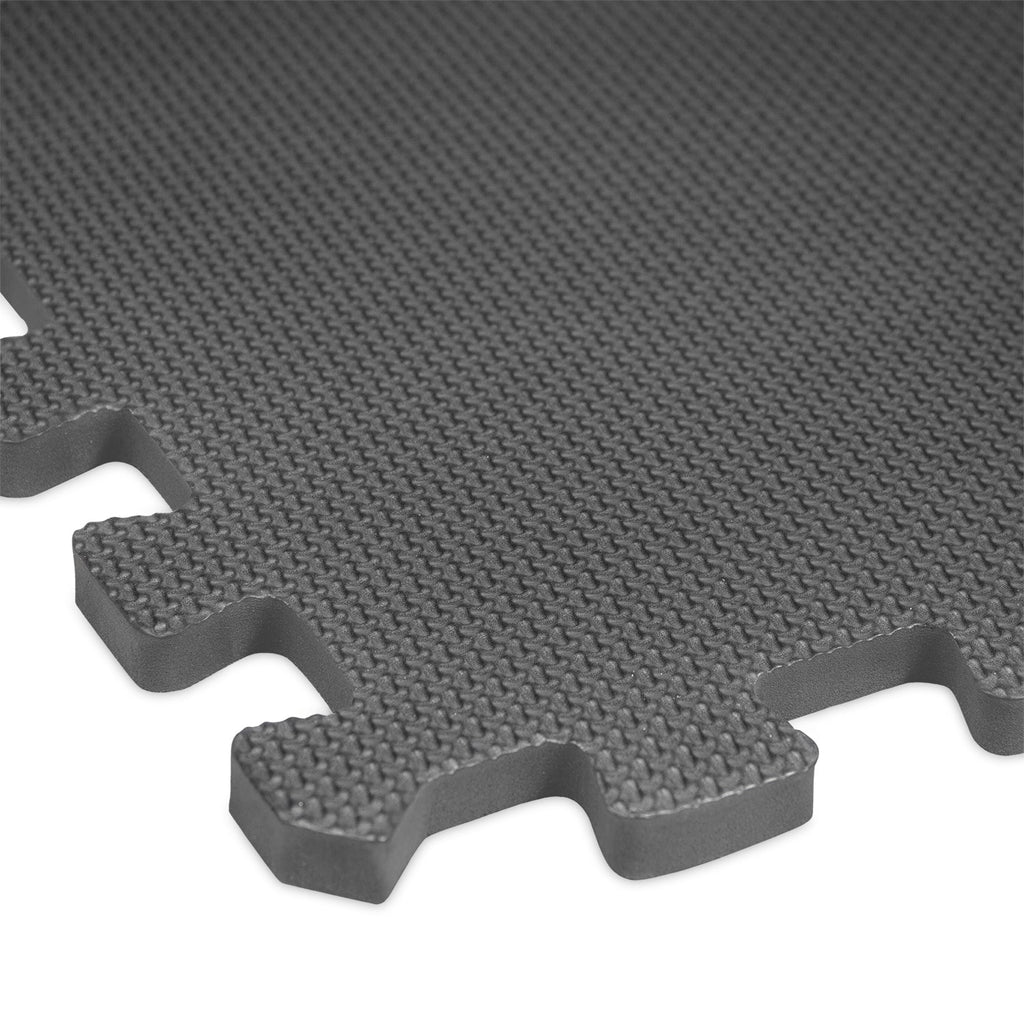 VirtuFit Fitness Puzzelmat – 4-delige Vloermat – 120×120 cm – Zwart - Tweedekans
