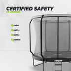 VirtuFit Premium Trampoline met Veiligheidsnet - Zwart - 251 cm - Tweedekans