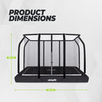 VirtuFit Premium Inground Trampoline met Veiligheidsnet - Zwart - 183 x 274 cm - Tweedekans