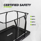 VirtuFit Premium Inground Trampoline met Veiligheidsnet - Zwart - 213 x 305 cm - Tweedekans
