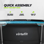VirtuFit Rond Zwembad - Ø305 x 76 cm - Antraciet - Inclusief Filterpomp - Tweedekans