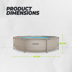VirtuFit Rond Zwembad - Ø305 x 76 cm - Beige - Tweedekans