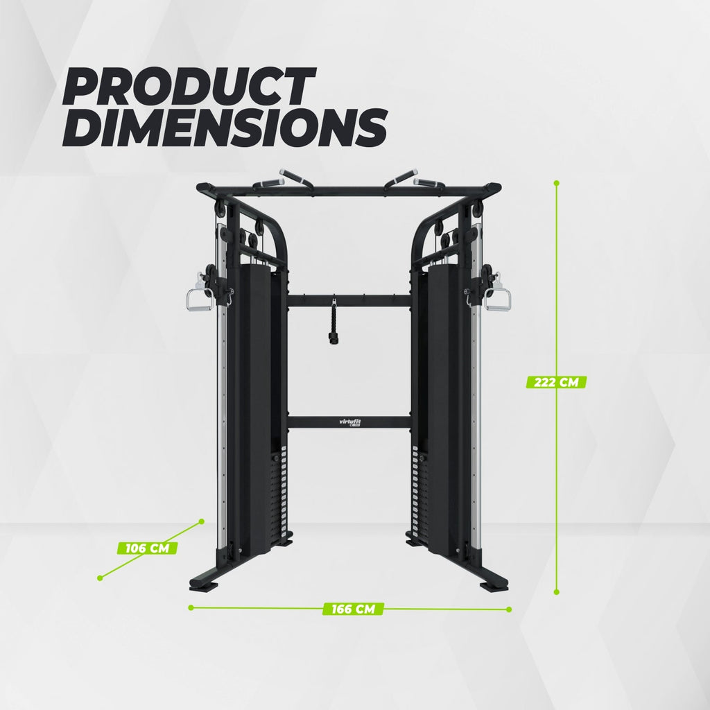 VirtuFit CC100 Cable Crossover - Dual Adjustable Pulley - Functional Trainer - Tweedekans
