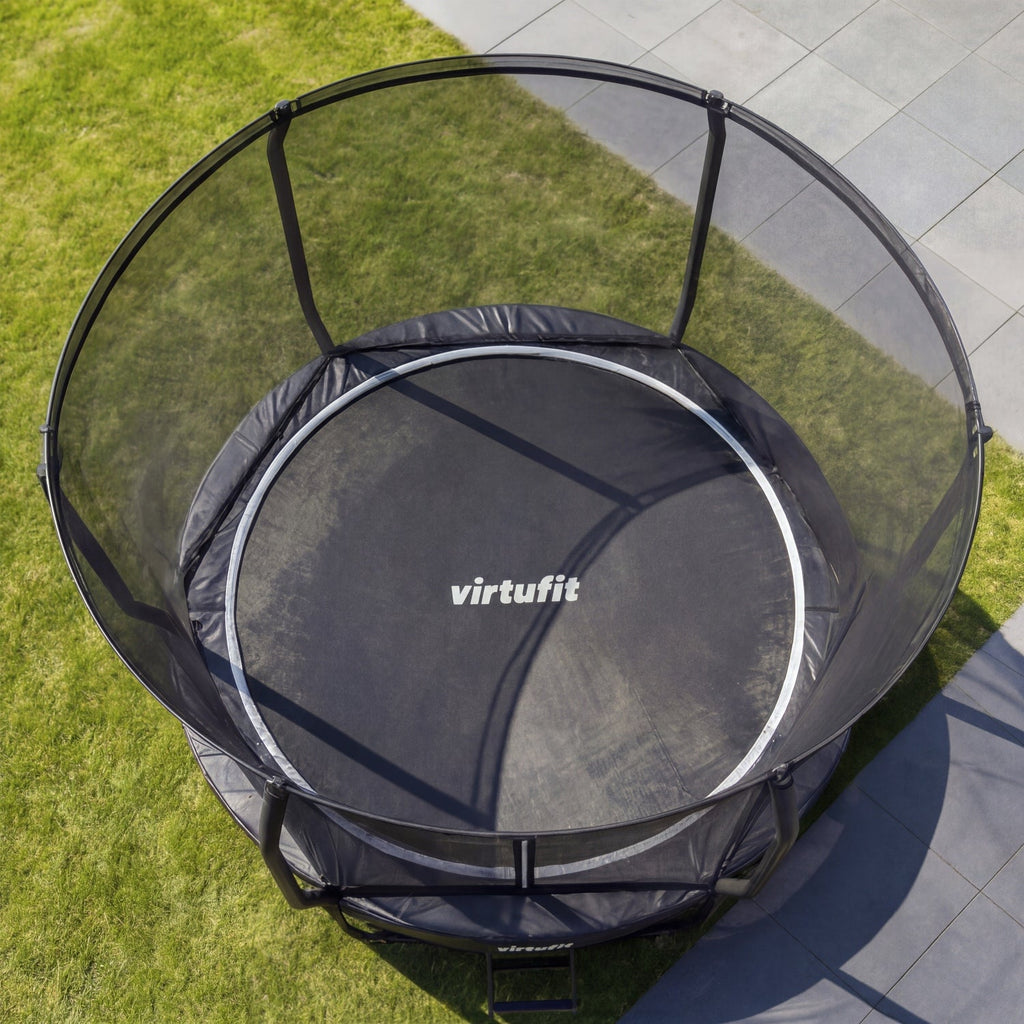 VirtuFit Premium Trampoline met Veiligheidsnet - Zwart - 305 cm - Tweedekans