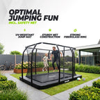 VirtuFit Premium Inground Trampoline met Veiligheidsnet - Zwart - 244 x 366 cm - Tweedekans