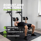 Virtufit Power Tower Deluxe met Fitnessbank - Tweedekans