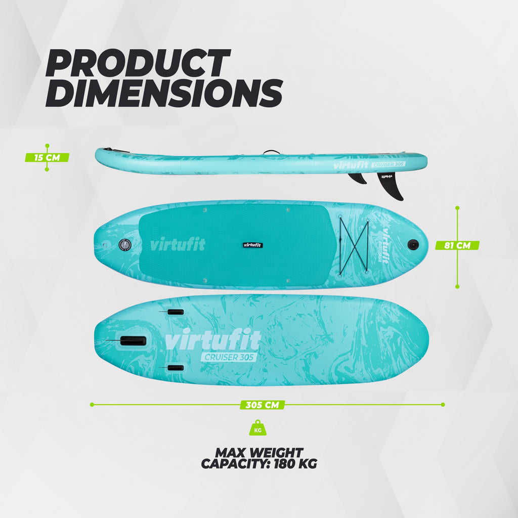 VirtuFit Supboard Cruiser 305 - Oranje - Met Kajak zitje, accessoires en draagtas - Tweedekans