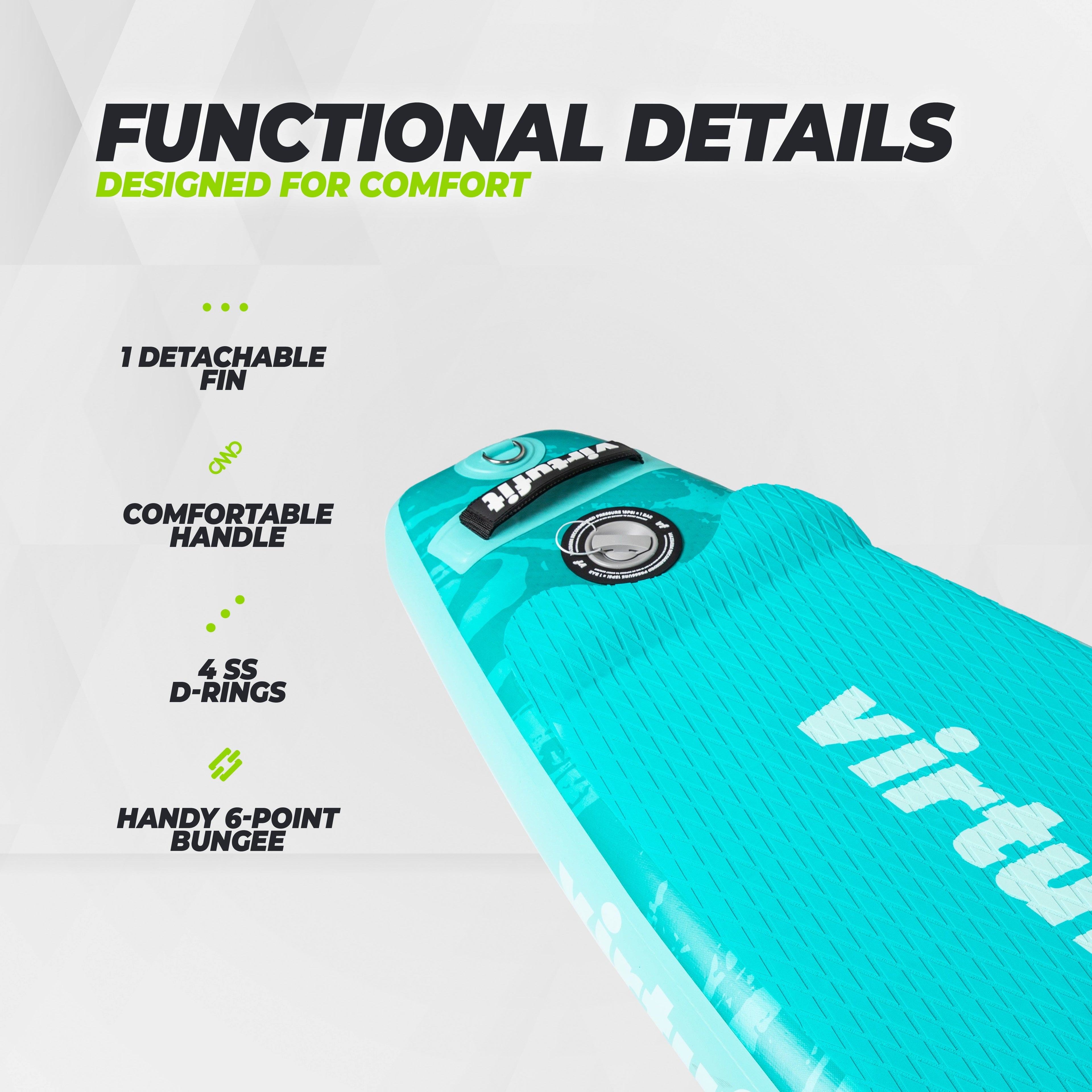 Virtufit Supboard Racer 381 - Sand Beige - Inclusief accessoires en draagtas - Tweedekans
