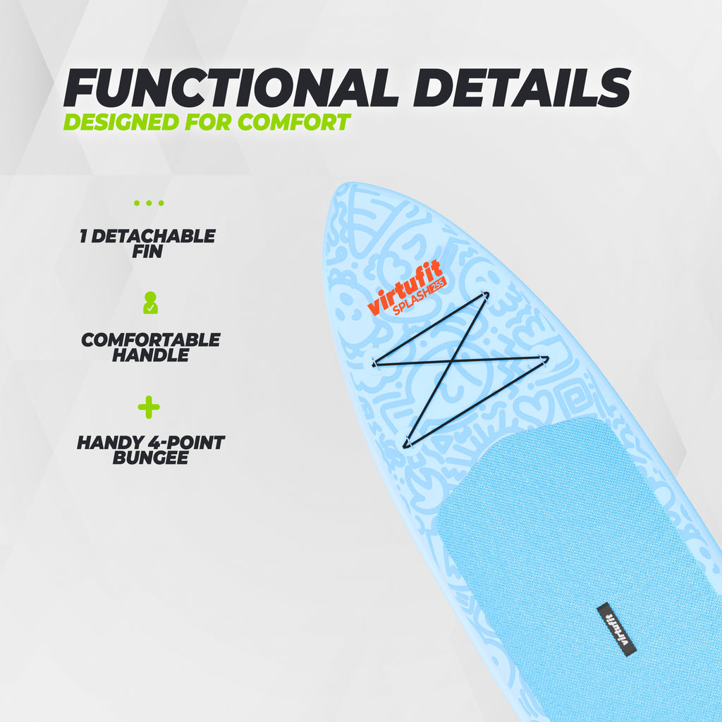 VirtuFit Supboard Splash 255 - Wave Blue - Met accessoires en draagtas - Tweedekans