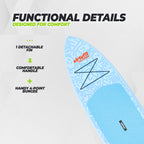 VirtuFit Supboard Splash 255 - Wave Blue - Met accessoires en draagtas - Tweedekans