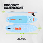 VirtuFit Supboard Splash 255 - Wave Blue - Met accessoires en draagtas - Tweedekans