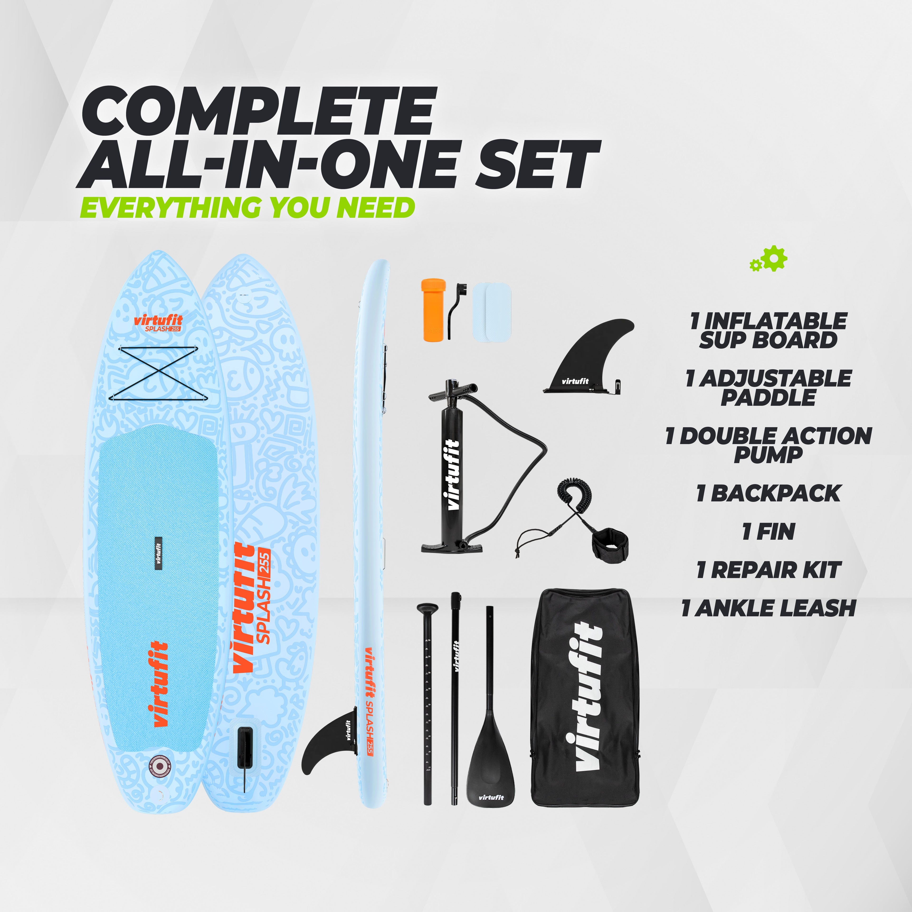 VirtuFit Supboard Splash 255 - Flow Purple - Met accessoires en draagtas - Tweedekans