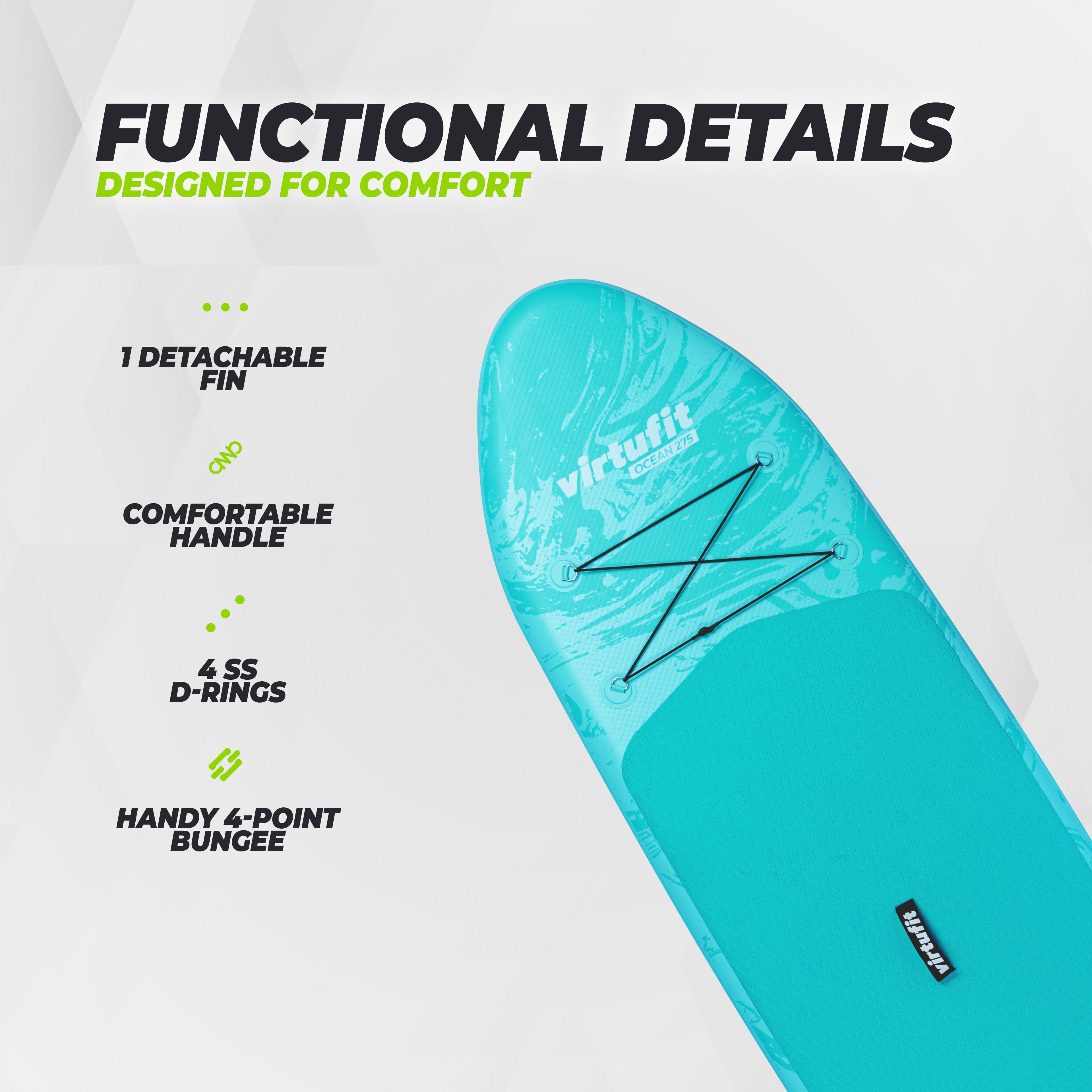 VirtuFit Supboard Ocean 275 - Pink - Met accessoires en draagtas - Tweedekans
