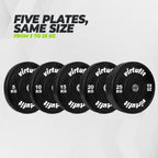 VirtuFit Bumper Plate - Olympische Halterschijf van Rubber - 50 mm - 10 kg