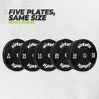 VirtuFit Bumper Plate - Olympische Halterschijf van Rubber - 50 mm - 20 kg
