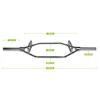 VirtuFit Olympische Hex Bar - Shrug Bar - Trap Bar - 140 cm